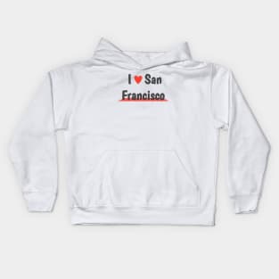 San Francisco- t-shirt I love san Francisco Kids Hoodie